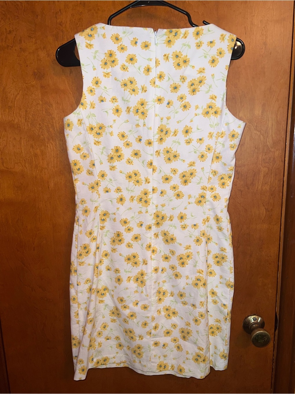 Liz Claiborne White and Yellow Floral Midi Dress - Picture 2 of 4